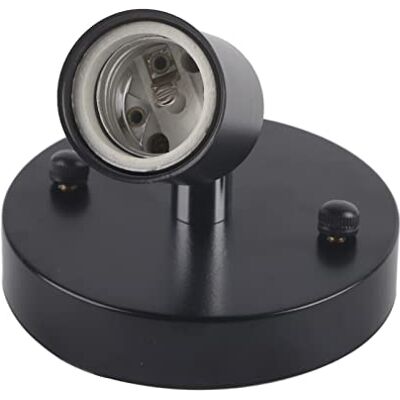 PenRux E27 Ceiling Lamp Holder, 180 Degree Rotating Adjustable Vintage Ceiling Light Wall Mounted Lamp Bulb Holder Socket, Screw Light Bulb Holder Base, Pendant Bulb Lamp Screw Socket PenRux E27 Ceiling Lamp Holder, 180 Degree Rotating Adjustable Vintage Ceiling Light Wall Mounted Lamp Bulb Holder Socket, Screw Light Bulb Holder Base, Pendant Bulb Lamp Screw Socket