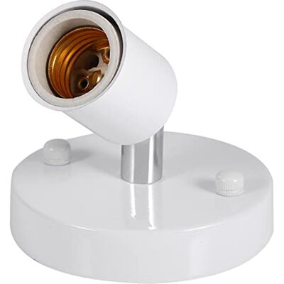 PenRux E27 Ceiling Lamp Holder, 180 Degree Rotating Adjustable Vintage Ceiling Light Wall Mounted Lamp Bulb Holder Socket, Screw Light Bulb Holder Base, Pendant Bulb Lamp Screw Socket PenRux E27 Ceiling Lamp Holder, 180 Degree Rotating Adjustable Vintage Ceiling Light Wall Mounted Lamp Bulb Holder Socket, Screw Light Bulb Holder Base, Pendant Bulb Lamp Screw Socket