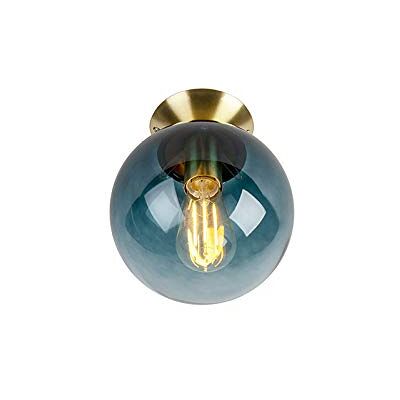 QAZQA Ocean Blue Art Deco Ceiling Light - Pallon QAZQA Ocean Blue Art Deco Ceiling Light - Pallon