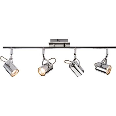 Knightsbridge Lighting Quad Bar Spotlight - Chrome - 230V GU10 Knightsbridge Lighting Quad Bar Spotlight - Chrome - 230V GU10