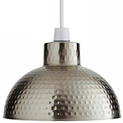 DC VOLTAGE Modern Satin Nikel Ceiling Light Shade 26cm Metal Lamp Shade Pendant Lighting Light Shade E27 Ceiling Fitting Light Industrial Kitchen Light Indoor Hanging Pendant Light Shade Replacement lamp Shade DC VOLTAGE Modern Satin Nikel Ceiling Light Shade 26cm Metal Lamp Shade Pendant Lighting Light Shade E27 Ceiling Fitting Light Industrial Kitchen Light Indoor Hanging Pendant Light Shade Replacement lamp Shade
