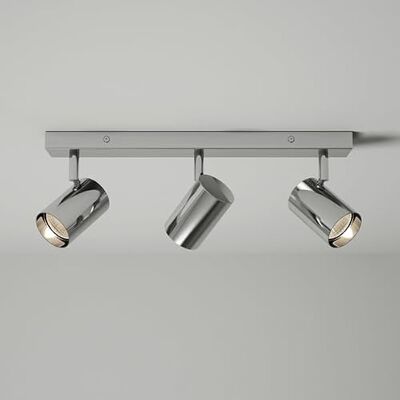 Pebble Grey Odell 3 Bar Spotlight 400 x 89.5 x 115.5mm Chrome Bathroom Lights Ceiling, Kitchen Lights Ceiling, Spotlights & Spotbars, Home Improvement, GU10 Light Fitting, Stylish Tiltable Design Pebble Grey Odell 3 Bar Spotlight 400 x 89.5 x 115.5mm Chrome Bathroom Lights Ceiling, Kitchen Lights Ceiling, Spotlights & Spotbars, Home Improvement, GU10 Light Fitting, Stylish Tiltable Design