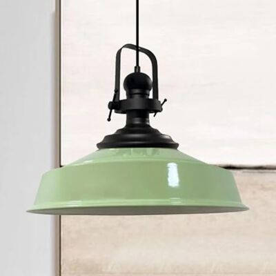 bamyum Asletl Vintage Metal Pendant Light 40 cm, Lamp Shades Ceiling, Kitchen Lights E27, Industrial Lamp Shades, Metal Pendant Light Fitting for Living Room Mint Green bamyum Asletl Vintage Metal Pendant Light 40 cm, Lamp Shades Ceiling, Kitchen Lights E27, Industrial Lamp Shades, Metal Pendant Light Fitting for Living Room Mint Green