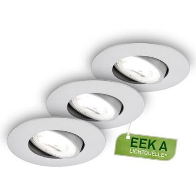 Briloner LED Recessed Spotlights - Set of 3 Briloner LED Recessed Spotlights - Set of 3