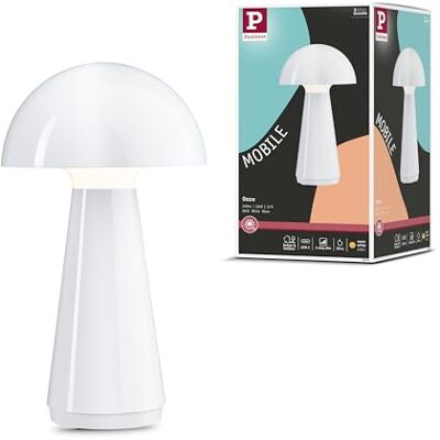 Paulmann 76995 LED Battery Table luminaire 3-Step dimming Onzo IP44 2700K 2.6W White Portable Table luminaire USBC Paulmann 76995 LED Battery Table luminaire 3-Step dimming Onzo IP44 2700K 2.6W White Portable Table luminaire USBC
