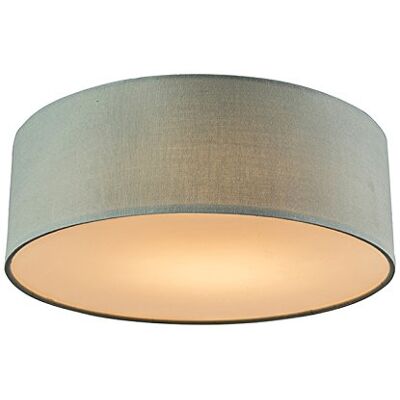 QAZQA Green Ceiling Lamp - Drum LED - Modern Home Light QAZQA Green Ceiling Lamp - Drum LED - Modern Home Light