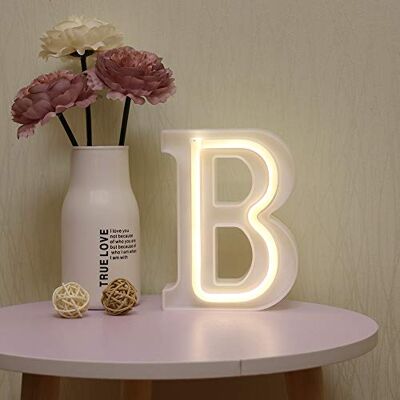 GUOCHENG LED Neon Letter Lights Alphabet Light Up Letter Sign Battery&USB Power Marquee Neon Letter Lights for Christmas Wedding Home Party Decoration B GUOCHENG LED Neon Letter Lights Alphabet Light Up Letter Sign Battery&USB Power Marquee Neon Letter Lights for Christmas Wedding Home Party Decoration B