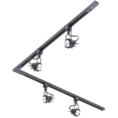 Litecraft - 2m L Shape Track Light - Black - Track light Litecraft - 2m L Shape Track Light - Black - Track light