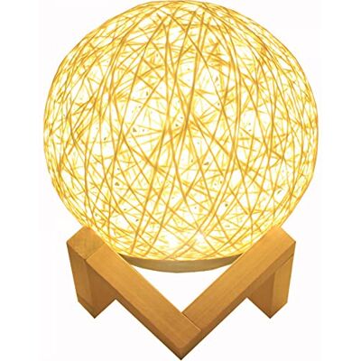 LPY Takraw Night Light, Children'S Birthday Atmosphere, Christmas Colorful Creative Bedside Table Lamp, Suitable For Many Places, Color (Yellow)-button LPY Takraw Night Light, Children'S Birthday Atmosphere, Christmas Colorful Creative Bedside Table Lamp, Suitable For Many Places, Color (Yellow)-button