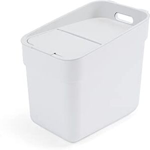 CURVER Ready to Collect 100% Recycled 20L Kitchen Accessories Recycling Lift Top Bin White Light Grey Lid CURVER Ready to Collect 100% Recycled 20L Kitchen Accessories Recycling Lift Top Bin White Light Grey Lid