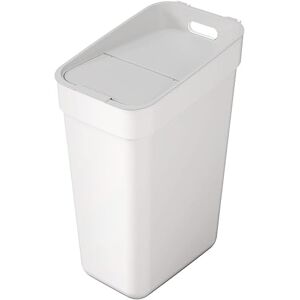 CURVER Ready to Collect 100% Recycled 30L Kitchen Accessories Recycling Lift Top Bin White with Light Grey Lid CURVER Ready to Collect 100% Recycled 30L Kitchen Accessories Recycling Lift Top Bin White with Light Grey Lid