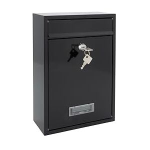 Burg-Wächter Burg Wachter Style Wall Mounted Steel Lockable Weather Resistant Post Box 31x21.5x7cm Black Burg-Wächter Burg Wachter Style Wall Mounted Steel Lockable Weather Resistant Post Box 31x21.5x7cm Black
