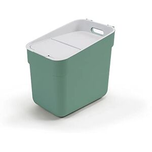 CURVER Ready to Collect 100% Recycled 20L Kitchen Accessories Recycling Lift Top Bin Green with Light Grey Lid CURVER Ready to Collect 100% Recycled 20L Kitchen Accessories Recycling Lift Top Bin Green with Light Grey Lid
