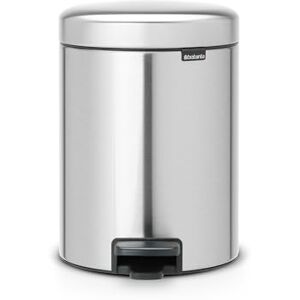 Brabantia 112102 Pedal Bin newIcon with Plastic Inner Bucket, 5 Litre Matt Steel Fingerprint Proof Brabantia 112102 Pedal Bin newIcon with Plastic Inner Bucket, 5 Litre Matt Steel Fingerprint Proof