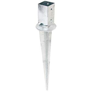 Alberts Fence Spike for Square Wooden Posts with Adjustable Top Section Hot-dip Galvanised 71 x 71/750 mm Alberts Fence Spike for Square Wooden Posts with Adjustable Top Section Hot-dip Galvanised 71 x 71/750 mm