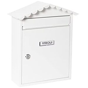 ARREGUI Visit Outdoor Letterbox (Steel, 360 x 300 x 110 mm), White, E5741 ARREGUI Visit Outdoor Letterbox (Steel, 360 x 300 x 110 mm), White, E5741