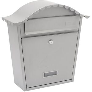 Burg-Wächter Burg-Wachter MB01FG French Grey Classic Wall Mounted Galvanised Steel Lockable Weatherproof Post Box 36x37x13cm Burg-Wächter Burg-Wachter MB01FG French Grey Classic Wall Mounted Galvanised Steel Lockable Weatherproof Post Box 36x37x13cm