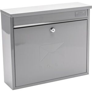 Burg-Wächter Burg-Wachter MB02FG French Grey Elegance Wall Mounted Galvanised Steel Lockable Weatherproof Post Box 36x31x10cm Burg-Wächter Burg-Wachter MB02FG French Grey Elegance Wall Mounted Galvanised Steel Lockable Weatherproof Post Box 36x31x10cm