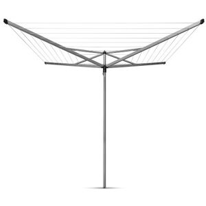 Brabantia 40m Essential Rotary Washing Line (Metallic Grey) Collapsible Umbrella System, 4 Arm Outdoor Clothes Dryer + 35mm Plastic Ground Tube Brabantia 40m Essential Rotary Washing Line (Metallic Grey) Collapsible Umbrella System, 4 Arm Outdoor Clothes Dryer + 35mm Plastic Ground Tube