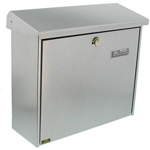Burg-Wächter Letterbox with Hinged Rain Canopy, A4 Throw-in Format, EU Norm EN 13724, Galvanized Steel, Comfort 913 Si, Silver Burg-Wächter Letterbox with Hinged Rain Canopy, A4 Throw-in Format, EU Norm EN 13724, Galvanized Steel, Comfort 913 Si, Silver