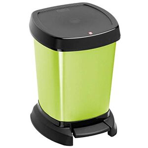 Rotho , Paso, Waste bin 6l for the bathroom with pedal and lid, Plastic (PP) BPA-free, green/metallic, 6l (23,4 x 21,9 x 29,2 cm) Rotho , Paso, Waste bin 6l for the bathroom with pedal and lid, Plastic (PP) BPA-free, green/metallic, 6l (23,4 x 21,9 x 29,2 cm)
