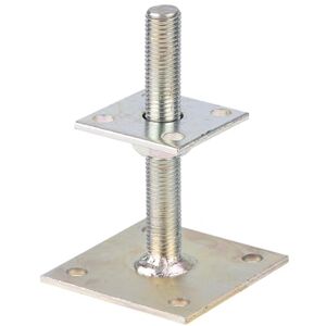 Alberts GAH- 218102 i Post Height-Adjustable Support, 30mm to 150mm, Yellow-Galvanised, Screw-In 70mm x 70mm Alberts GAH- 218102 i Post Height-Adjustable Support, 30mm to 150mm, Yellow-Galvanised, Screw-In 70mm x 70mm