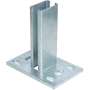 Alberts mats GAH 686055 Holder for Fence Double Rod Panels Screw-On Hot-Dip Galvanised Plate 150 x 100 mm for Posts 60 x 40 mm Alberts mats GAH 686055 Holder for Fence Double Rod Panels Screw-On Hot-Dip Galvanised Plate 150 x 100 mm for Posts 60 x 40 mm