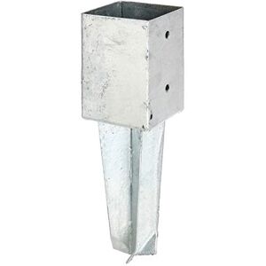 Alberts 211868 Ground Sleeve for Square Wooden Posts, for Hammering in Hot-Dip Galvanised 91 x 91 mm Alberts 211868 Ground Sleeve for Square Wooden Posts, for Hammering in Hot-Dip Galvanised 91 x 91 mm