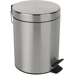 Spirella Sydney 5 Litre Stainless Steel Brushed Bin, Silver Spirella Sydney 5 Litre Stainless Steel Brushed Bin, Silver