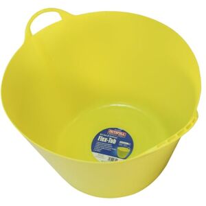 Faithfull Flex Tub – Multi-Purpose & Durable Flexible Bucket for Garden, DIY, Building & Farming 42L (9gl), Yellow Faithfull Flex Tub – Multi-Purpose & Durable Flexible Bucket for Garden, DIY, Building & Farming 42L (9gl), Yellow
