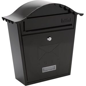 Burg-Wächter Burg-Wachter MB01BK Black Classic Wall Mounted Galvanised Steel Lockable Weatherproof Post Box 36x37x13cm Burg-Wächter Burg-Wachter MB01BK Black Classic Wall Mounted Galvanised Steel Lockable Weatherproof Post Box 36x37x13cm