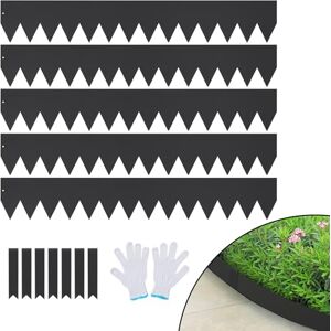 VEVOR Steel Landscape Edging, 6-pack Steel Garden Edging Borders, 40" L x 6" H Strips, Hammer-in Edging Border with 8 Clips, Bendable Metal Landscape Edging for Yard, Garden, Lawn VEVOR Steel Landscape Edging, 6-pack Steel Garden Edging Borders, 40" L x 6" H Strips, Hammer-in Edging Border with 8 Clips, Bendable Metal Landscape Edging for Yard, Garden, Lawn