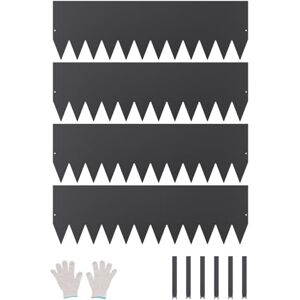 VEVOR Steel Landscape Edging, 4 Packs 40 x 12 in Rust-Resistant Metal Landscape Edging, Bendable Garden Edging Border, Heavy Duty Lawn Edging, Easy-to-Install, Flower Bed Yard Pathway Divider Black VEVOR Steel Landscape Edging, 4 Packs 40 x 12 in Rust-Resistant Metal Landscape Edging, Bendable Garden Edging Border, Heavy Duty Lawn Edging, Easy-to-Install, Flower Bed Yard Pathway Divider Black