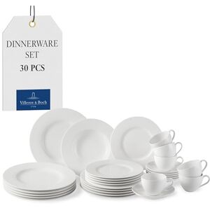 Villeroy & Boch Basic White Dinnerware Set - 30 pcs, 750 ml Villeroy & Boch Basic White Dinnerware Set - 30 pcs, 750 ml