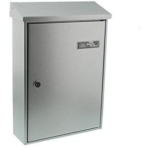 Burg-Wächter Burg Wächter LETTER 5832 SI Iron-Coloured Sheet Steel Letter Box, 1 Supplied, Wall Mount, Letter Box, Mailbox, Silver Burg-Wächter Burg Wächter LETTER 5832 SI Iron-Coloured Sheet Steel Letter Box, 1 Supplied, Wall Mount, Letter Box, Mailbox, Silver