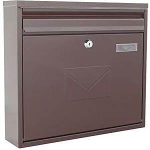 Rottner Mailbox Teramo Brown Cylinder Lock Nameplate Dual Loading Front and back Mounting Material Included Rottner Mailbox Teramo Brown Cylinder Lock Nameplate Dual Loading Front and back Mounting Material Included