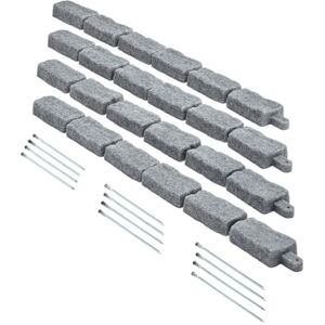 VEVOR Faux Stone Landscape Edging, 46.4 x 2.2 in Realistic Lawn Edging, Flexible Brick-Sized Garden Edging Border with Anchoring Spikes, Fade-Resistant Yard Edging for Driveways Walkway Grey VEVOR Faux Stone Landscape Edging, 46.4 x 2.2 in Realistic Lawn Edging, Flexible Brick-Sized Garden Edging Border with Anchoring Spikes, Fade-Resistant Yard Edging for Driveways Walkway Grey
