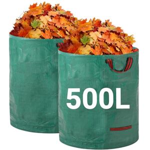 Velway Heavy-duty Garden Waste Bags 500L x 2Pack Reusable Garden Sacks with Handles Industrial Fabric for Leaves Trash Debris Waterproof Garden Rubbish Bags Velway Heavy-duty Garden Waste Bags 500L x 2Pack Reusable Garden Sacks with Handles Industrial Fabric for Leaves Trash Debris Waterproof Garden Rubbish Bags