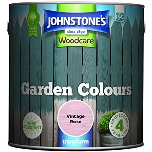 Johnstone's Johnstone’s Garden Colours Vintage Rose Exterior Wood Paint Fade Resistant Suitable for Garden Furniture Outdoors Fence Paint Dry in 2 hours 12m2 Coverage per Litre 2.5L Johnstone's Johnstone’s Garden Colours Vintage Rose Exterior Wood Paint Fade Resistant Suitable for Garden Furniture Outdoors Fence Paint Dry in 2 hours 12m2 Coverage per Litre 2.5L