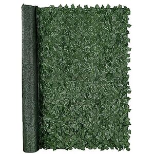 VEVOR Ivy Privacy Fence, 1830 x 2440 mm Artificial Green Wall Screen, Greenery Ivy Fence with Mesh Cloth Backing and Strengthened Joint, Faux Hedges Vine Leaf Decoration for Outdoor Garden, Yard VEVOR Ivy Privacy Fence, 1830 x 2440 mm Artificial Green Wall Screen, Greenery Ivy Fence with Mesh Cloth Backing and Strengthened Joint, Faux Hedges Vine Leaf Decoration for Outdoor Garden, Yard