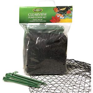 Blagdon 1022408 Clearview Pond Cover Netting, Strong Double Weave, Black, Fine, with 8 Fixing Pegs, Net Size 6m x 3m (20’ x 10'), Protects Pond Blagdon 1022408 Clearview Pond Cover Netting, Strong Double Weave, Black, Fine, with 8 Fixing Pegs, Net Size 6m x 3m (20’ x 10'), Protects Pond