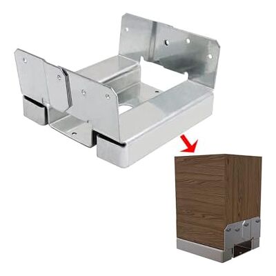 vikofan 10 PCS 6x6 Concrete Deck Post Anchor Base Adjustable Metal Post Bracket Post Base Holder vikofan 10 PCS 6x6 Concrete Deck Post Anchor Base Adjustable Metal Post Bracket Post Base Holder