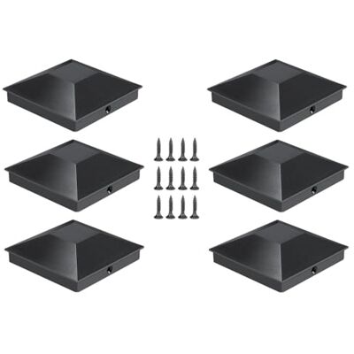 QLECXZI Classic Pyramid Post Caps Covers Timeless Style Fence Post Caps for 4x4 Deck Creates Impressive Visual Appeal Fence for 4x4 Deck Corridors Yard Decor QLECXZI Classic Pyramid Post Caps Covers Timeless Style Fence Post Caps for 4x4 Deck Creates Impressive Visual Appeal Fence for 4x4 Deck Corridors Yard Decor