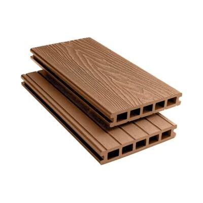 Tuda Grass Direct 3.6m Composite Decking Boards WPC – Deep Embossed Woodgrain Effect 9 Colours Fixings & L-Shaped Edging Trims Included (46 sqm 86 Boards, Teak Brown) Tuda Grass Direct 3.6m Composite Decking Boards WPC – Deep Embossed Woodgrain Effect 9 Colours Fixings & L-Shaped Edging Trims Included (46 sqm 86 Boards, Teak Brown)