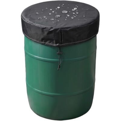 Kuanght Oxford Cloth Drum Cover 64.5x10cm, Dustproof Barrel Protector, Waterproof Sealed Bucket Lid Cover with Adjustable Drawstring, Trash Can Lid Covers for Garden, Patio, Deck and Yard Kuanght Oxford Cloth Drum Cover 64.5x10cm, Dustproof Barrel Protector, Waterproof Sealed Bucket Lid Cover with Adjustable Drawstring, Trash Can Lid Covers for Garden, Patio, Deck and Yard