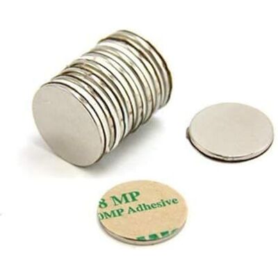 FIRST4MAGNETS ™ F2015NA-10 Magnet Expert® Adhesive 20mm dia x 1.5mm N42 Neodymium Magnet 2kg Pull ( North ) ( Pack of 10 ) FIRST4MAGNETS ™ F2015NA-10 Magnet Expert® Adhesive 20mm dia x 1.5mm N42 Neodymium Magnet 2kg Pull ( North ) ( Pack of 10 )