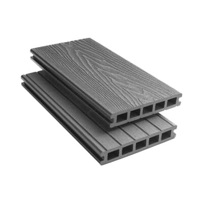 Tuda Grass Direct 3.6m Composite Decking Boards WPC – Deep Embossed Woodgrain Effect 9 Colours Fixings & L-Shaped Edging Trims Included (45 sqm 84 Boards, Grey) Tuda Grass Direct 3.6m Composite Decking Boards WPC – Deep Embossed Woodgrain Effect 9 Colours Fixings & L-Shaped Edging Trims Included (45 sqm 84 Boards, Grey)