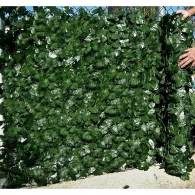 LINGJIUXING Artificial Ivy Fence Screening, Fence Artificial Leaf Green Hedge Roll,Privacy Fencing Ivy Screen,Leaf Trellis Decking for Balcony, Wall Decoration (Dark Sweet Potato Leaves, 0.5 * 3M) LINGJIUXING Artificial Ivy Fence Screening, Fence Artificial Leaf Green Hedge Roll,Privacy Fencing Ivy Screen,Leaf Trellis Decking for Balcony, Wall Decoration (Dark Sweet Potato Leaves, 0.5 * 3M)