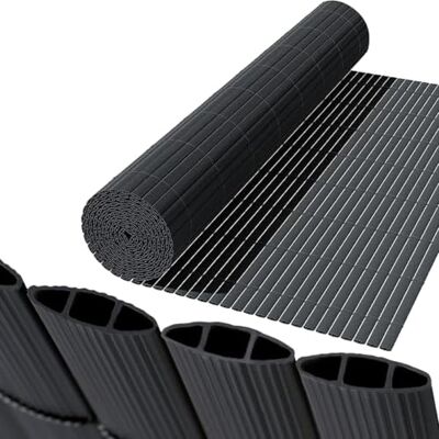 FCZVWPR Decorative Garden Screening, Plasticss Privacys Fencing, Shade Screen 3-Rib Textured Fence Panel, Heavy Duty Fence, For Patio, Deck, Outdoor Privacys(Gray,180x300cm) FCZVWPR Decorative Garden Screening, Plasticss Privacys Fencing, Shade Screen 3-Rib Textured Fence Panel, Heavy Duty Fence, For Patio, Deck, Outdoor Privacys(Gray,180x300cm)