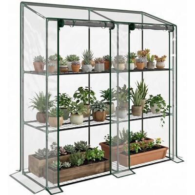 Outsunny Mini Green House with 3 Tier Shelves - Green House Outsunny Mini Green House with 3 Tier Shelves - Green House